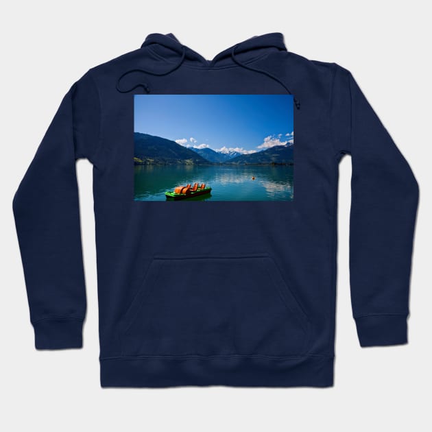 Placid Lake Zell, Austria (2) Hoodie by Violaman